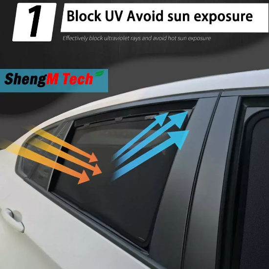 Picture of Magnetic Sun Shades For Suzuki Jimny A6G 19-24 Front Rear Back Windows Sun Blind